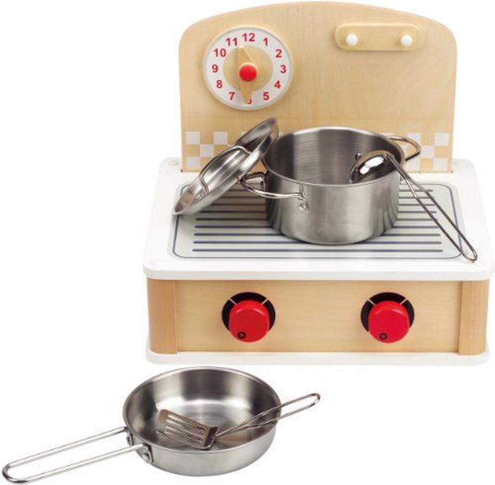 Hape Tabletop Cook And Grill Wooden Play Kitchen Set Buy Online