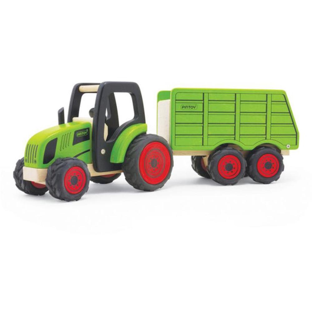 Pintoy Tractor with Trailer, 6943478028302