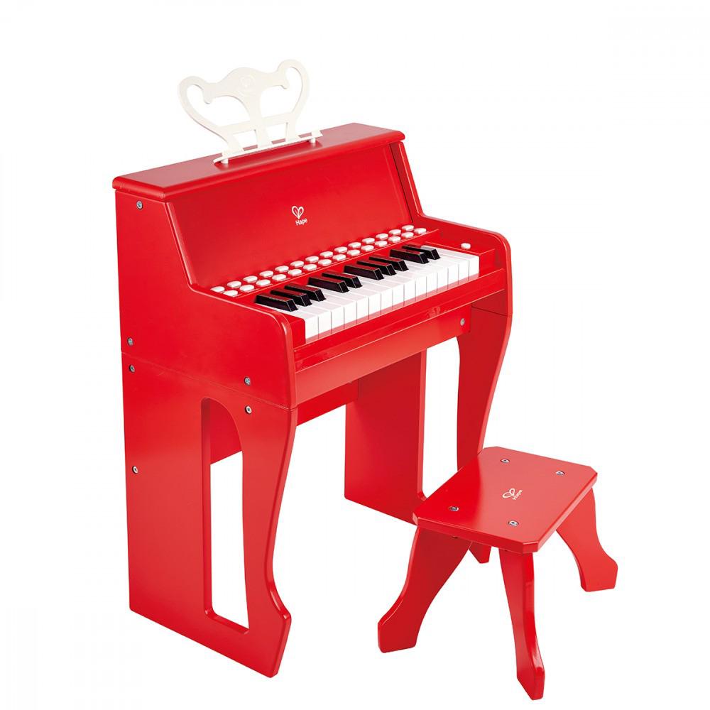 Learn with Lights Red Piano with Stool, 6943478034600