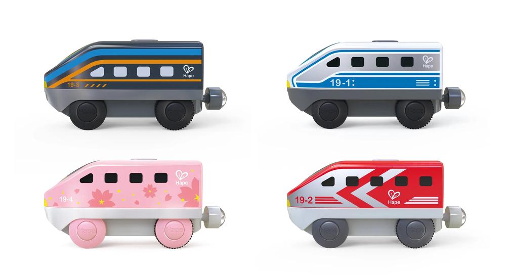 Battery Powered Inter-City Loco, 4 Pack, 6943478037540