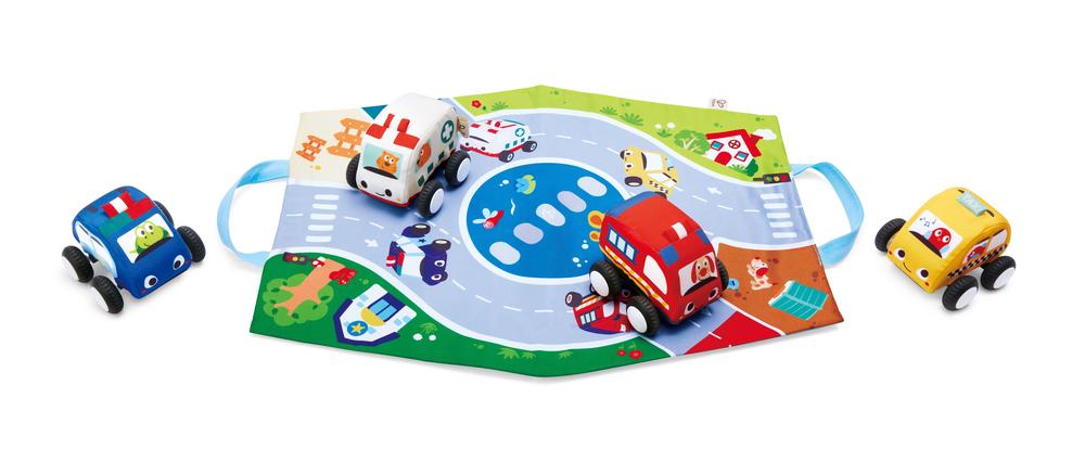 Pull-Back Plush Car Set, 6943478052505