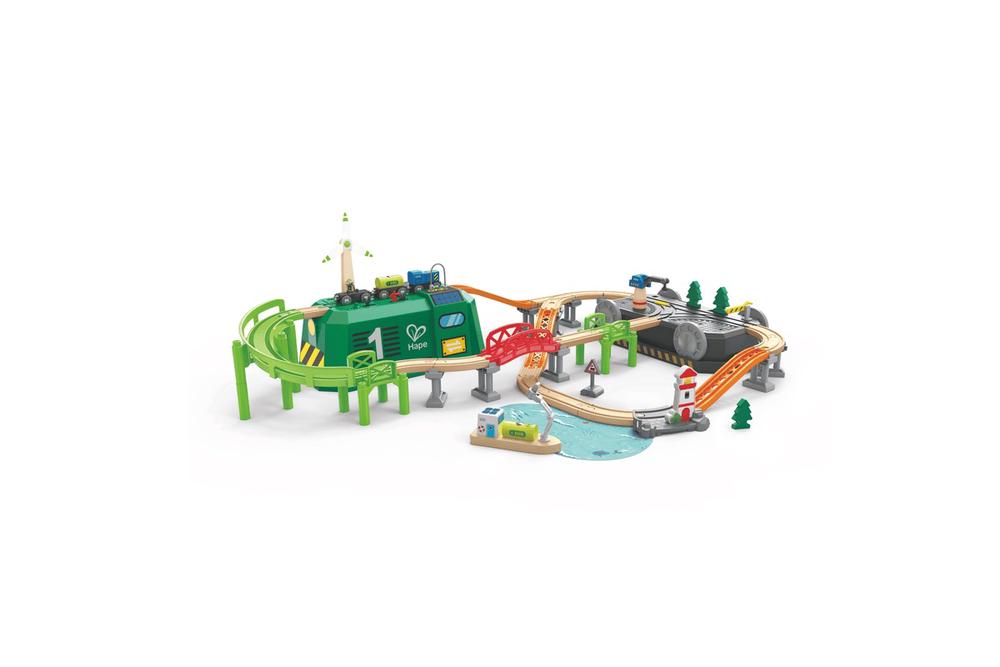 Hape Train Bucket Set, 6943478053427