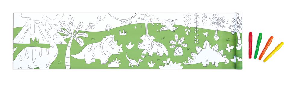 Horizontal Drawing Paper Roll - Dinosaur, 6943478053625