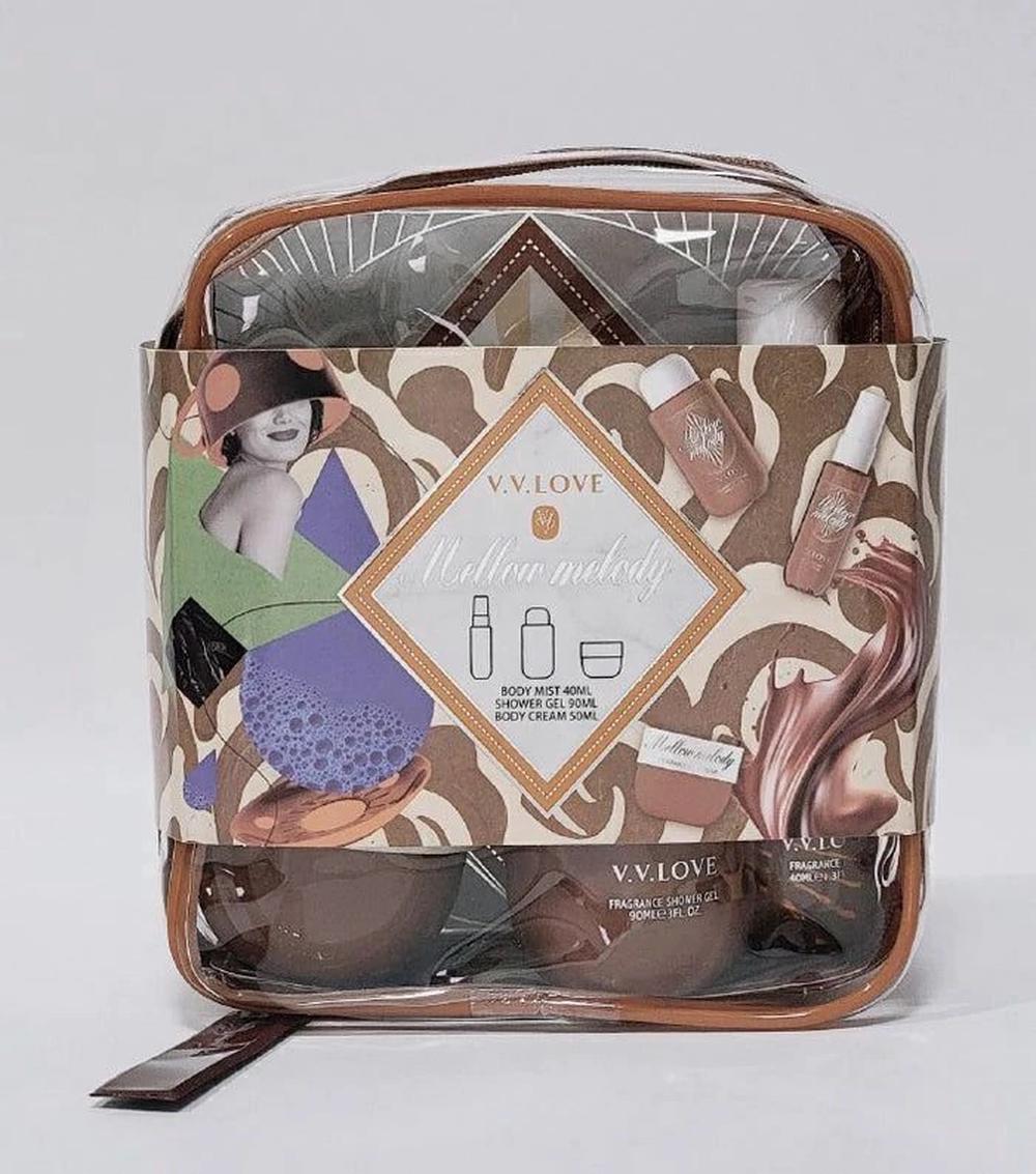 Mellow Melody Mist, Cream, Shower Gel Gift Set, 3 Piece, 6944348552040