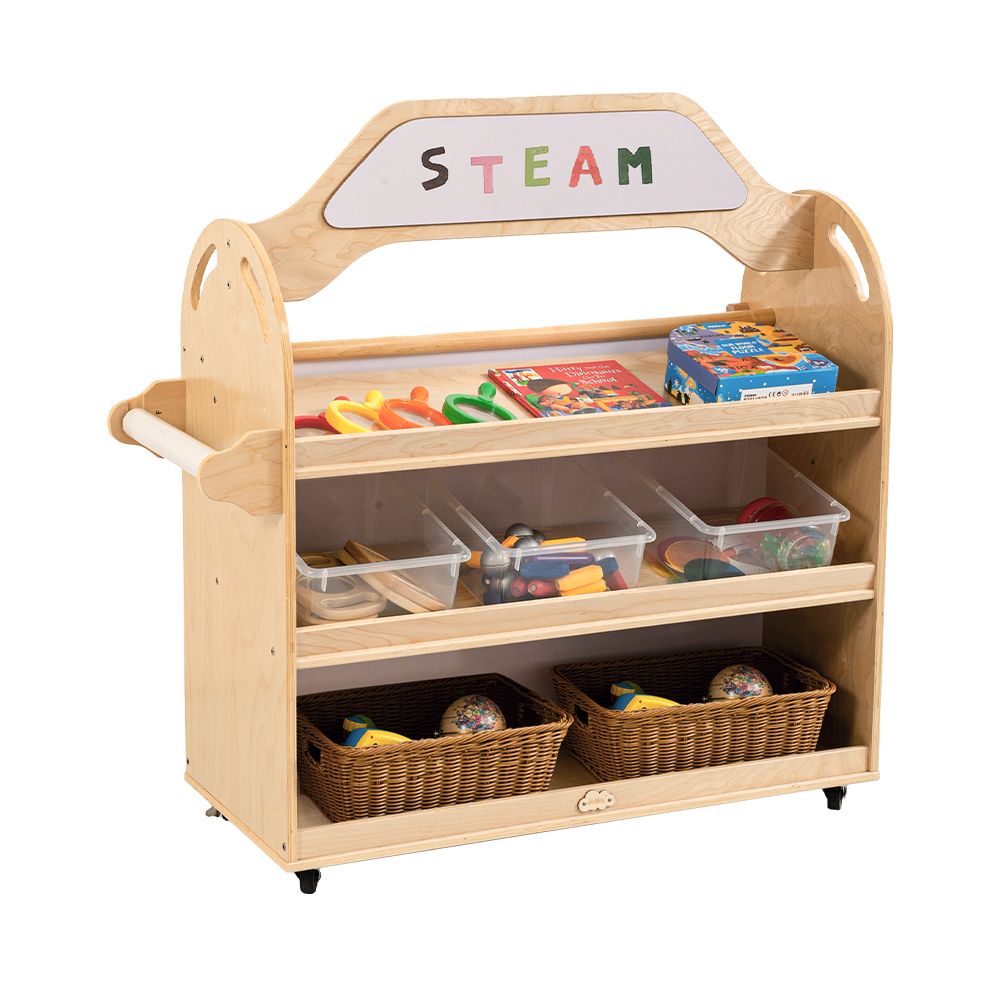 Jooyes Steam Trolley 3-in-1 Mobile Shelf Cabinet with 9 Storage Boxes by Jooyes - ISBN: 6970376932103