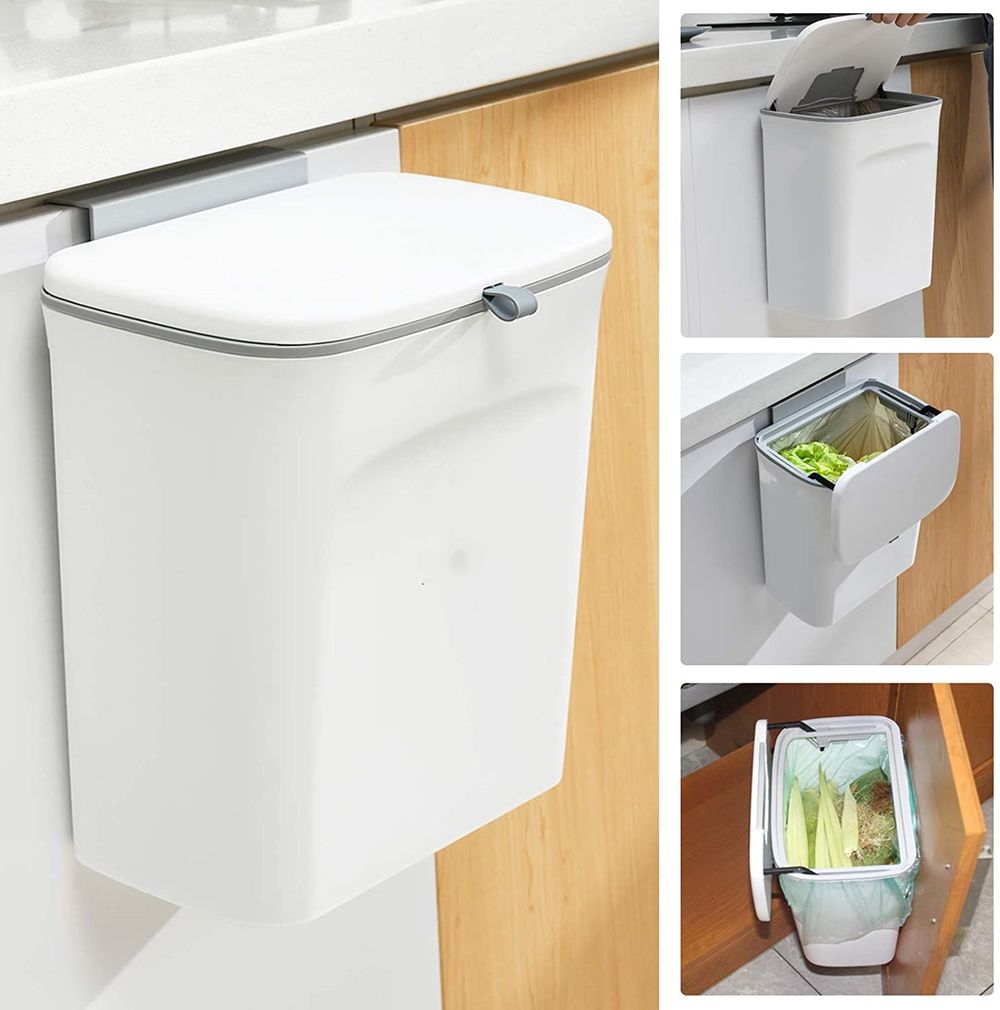Boomjoy Cabinet Door Hanging Trash Can - 9 Litre | Buy online at The Nile