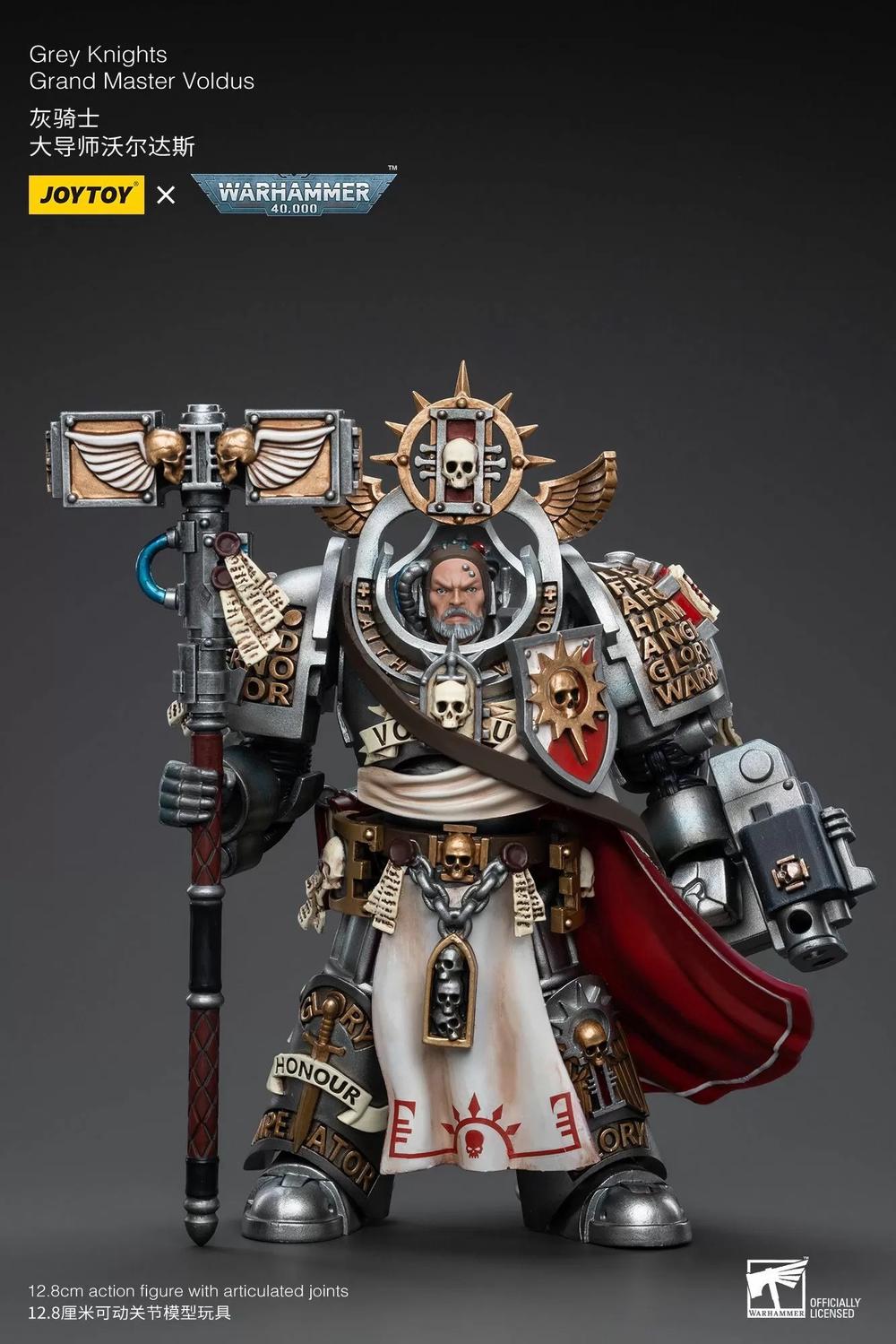 Joy Toys Warhammer Collectibles: 1/18 Scale Grey Knights Grand Master Voldus, 6973130376335