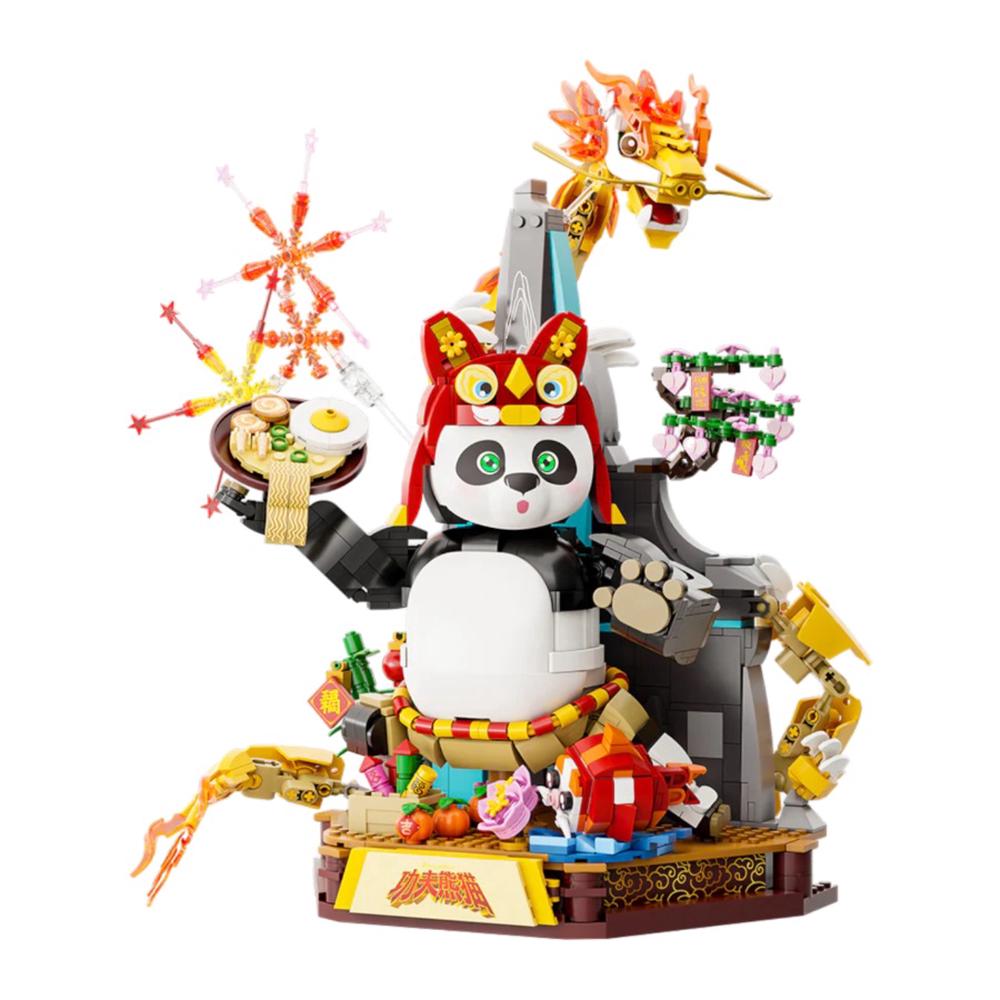 Kung Fu Panda - Dragon Warrior "Spring Festival" Special Edition Figure, 1431 Pieces, 6973817321931