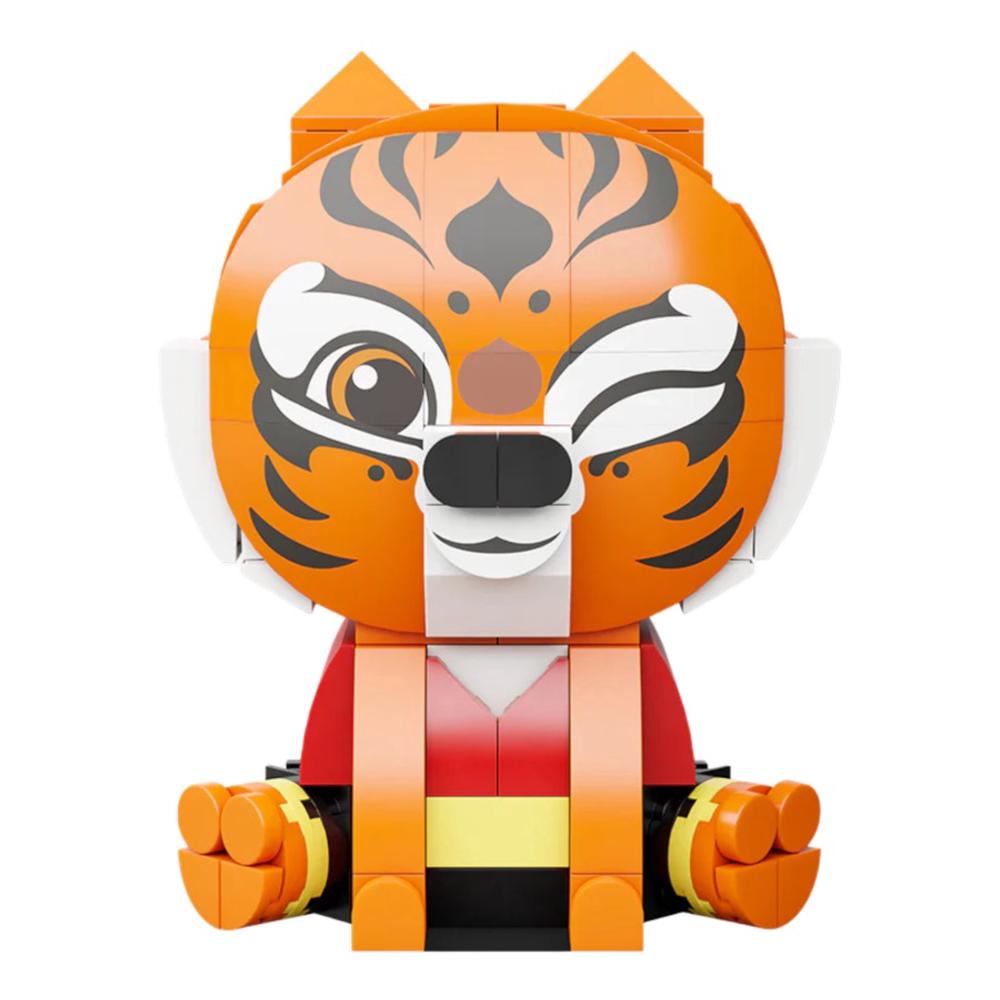 Kung Fu Panda - Tigress Sitting Baby Series Figure, 138 Pieces, 6973817321955