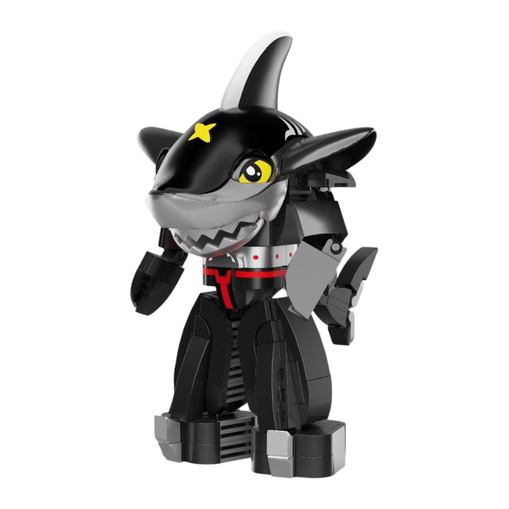 Pantasy B-Robo Kubatack - Sharkler Figure Construction Set, 245 Pieces, 6973817322631