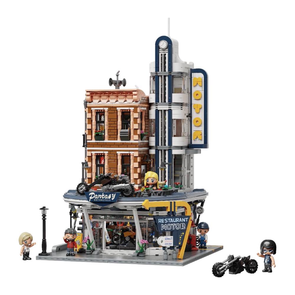 Pantasy Retro Series - Motorcycle Restaurant, 2989pcs, 6973817323287