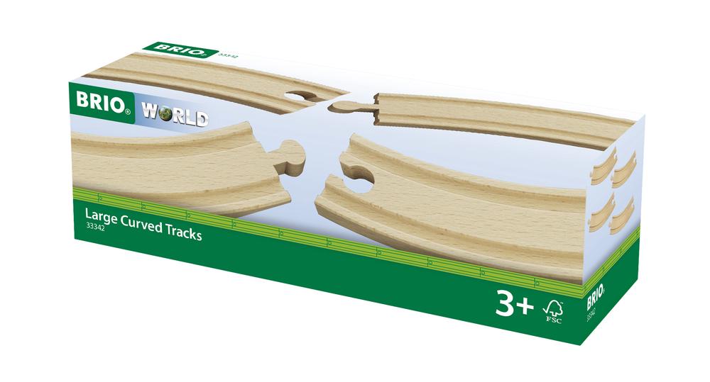 Large Curved Tracks, 4 Pieces, 7312350333428