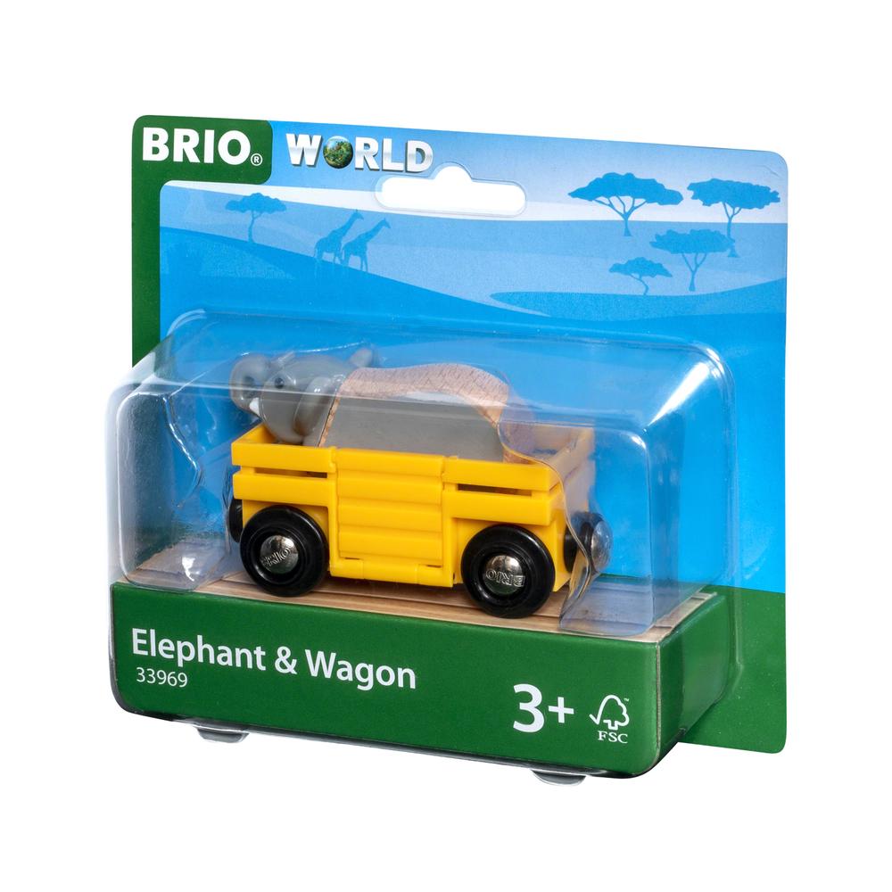 Elephant And Wagon, 2 Piece, 7312350339697