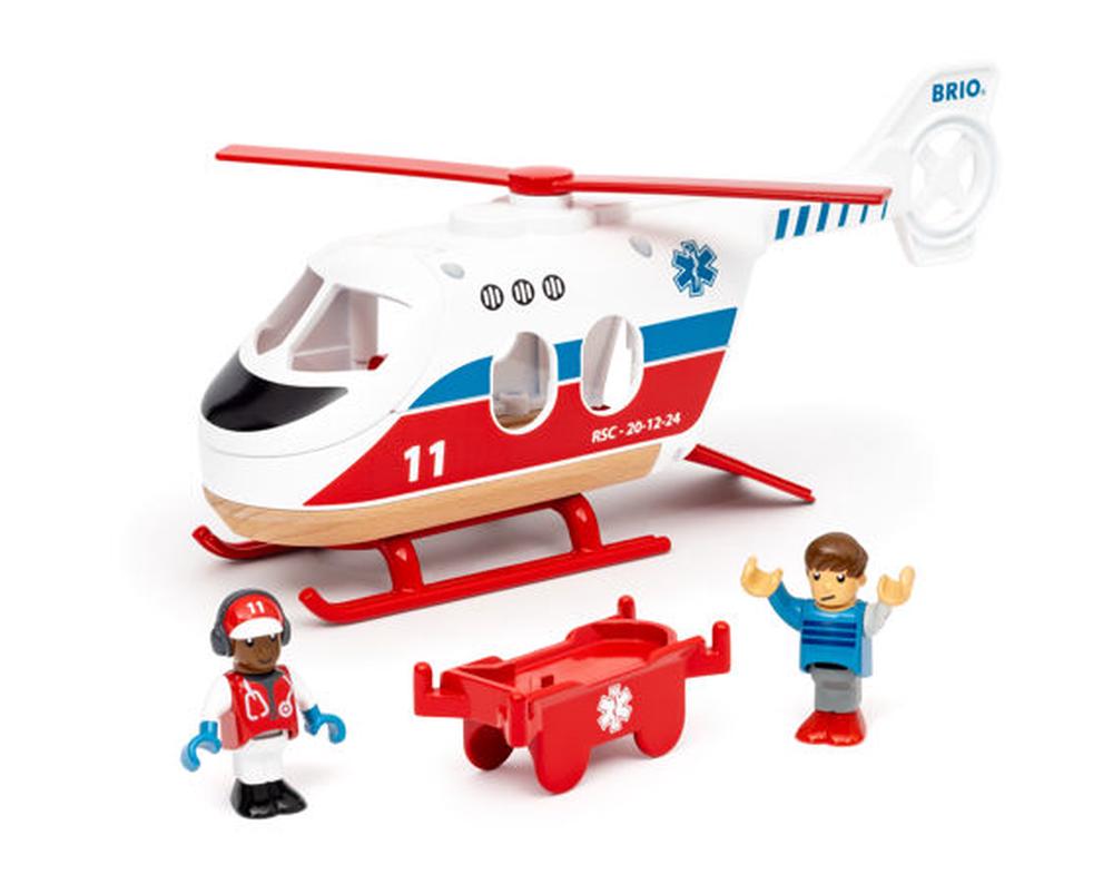BRIO Rescue Helicopter Figure Set, 7312350360226