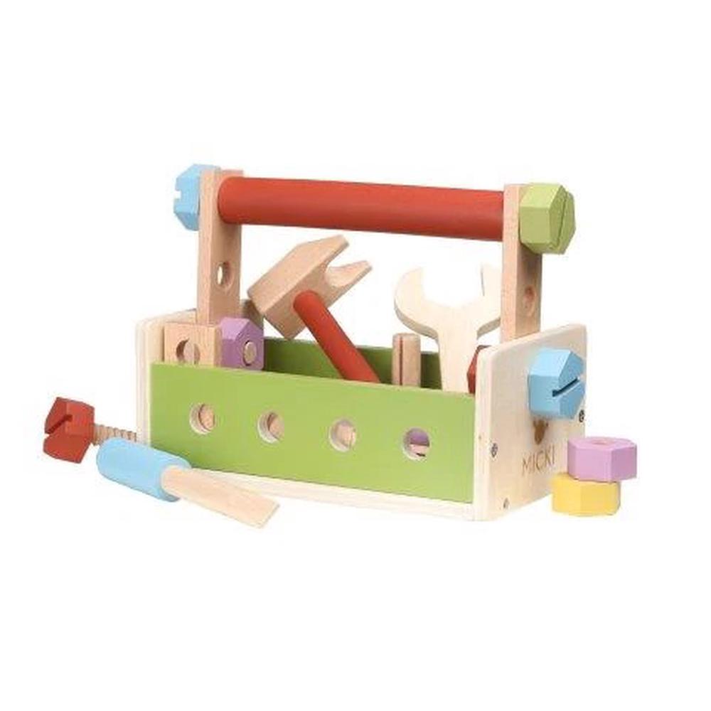 Micki Tools Build and Play Tool Box with Tools, 7315621022519
