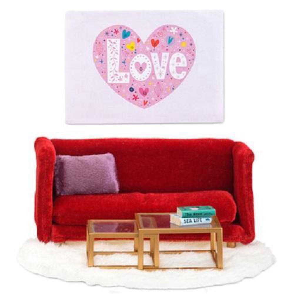Doll Sitting Room Set (Red), 7315626020817