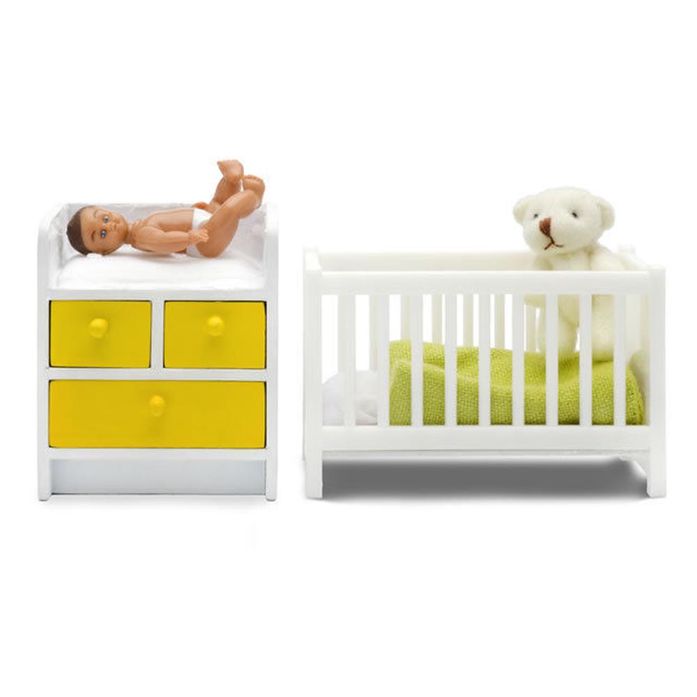 baby cot change table set