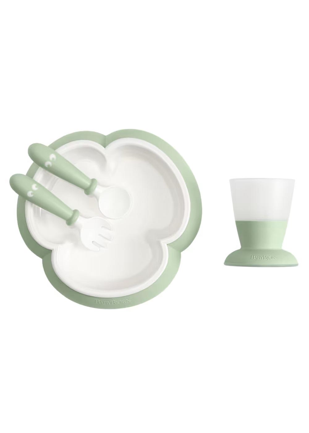 Plate Spoon Fork & Cup (Green), 7317689025013