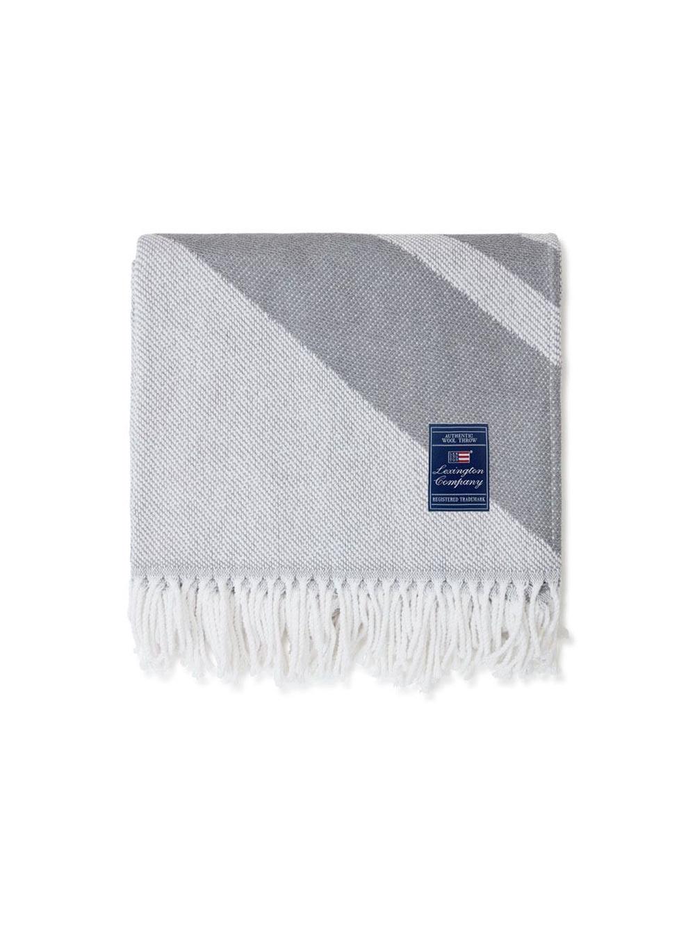 Recycled Logo Throw (Gray/White), 7321301612437