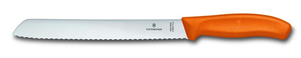 Classic Bread Knife Wavy Edge Blade Blister (Orange), 7611160038333