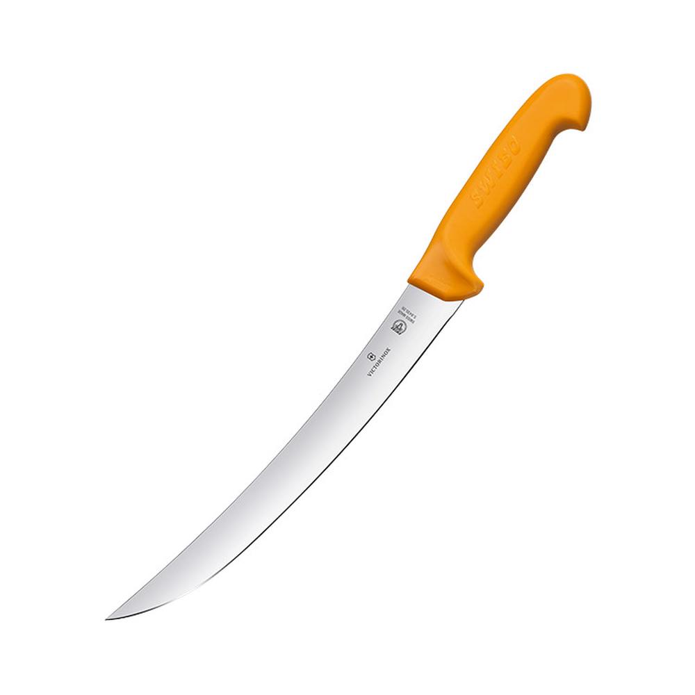 Victorinox Swibo Curved Stiff Butchers Knife 26cm Orange, 7611160045492