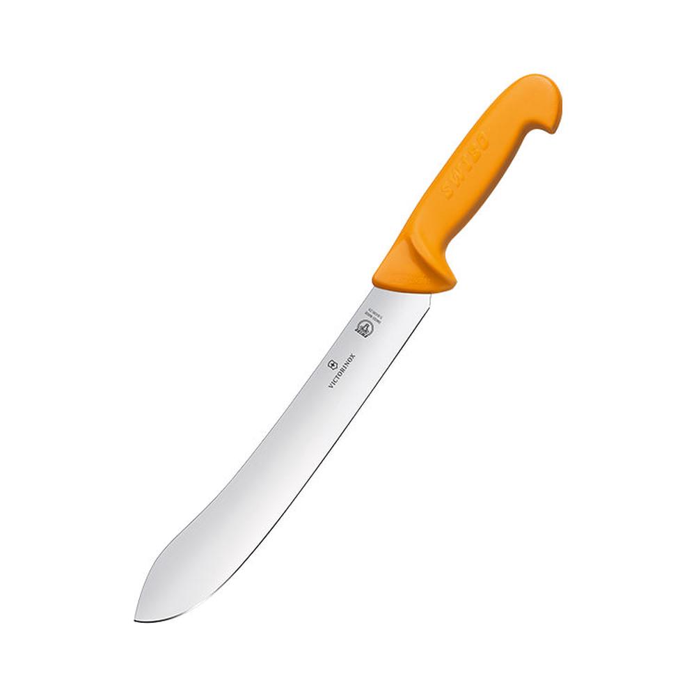 Victorinox Swibo Wide Tip Stiff Butchers Knife 31cm Orange, 7611160045539