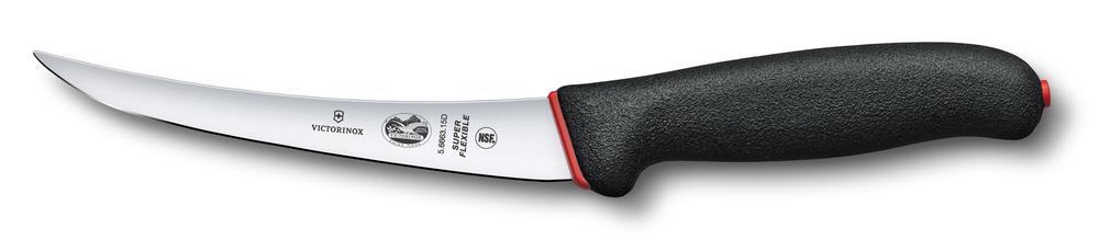 Victorinox Fibrox Boning Knife Curved, Super Flexible Narrow Blade Fibrox, Dual Grip - 15cm, 7611160064264