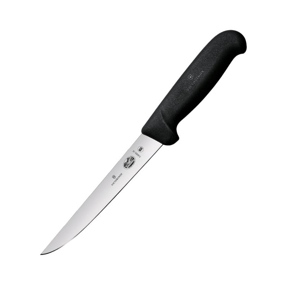 Victorinox Straight Wide Blade Boning Knife 15cm Black, 7611160503381