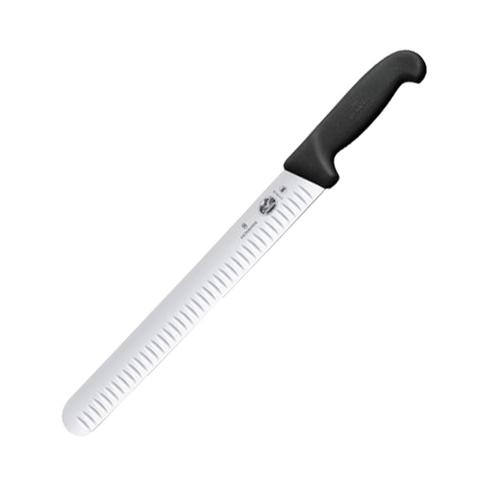 Victorinox Fluted Edge Slicing Knife 30cm Black, 7611160505484