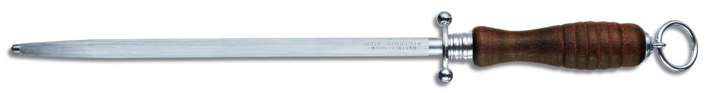 Kitchen Sharpening Steel, Round, middle Fine Cut (Redrosewood) - 27cm, 7611160704313