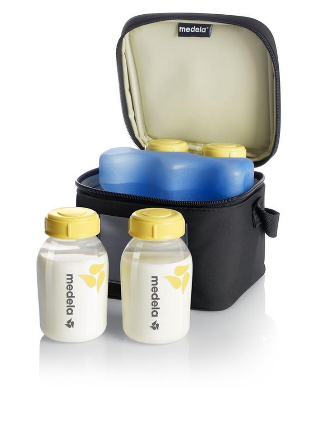 Cooler Bag With Cooler Element & 4 Breast Milk Bottles - 150mL, 7612367017145
