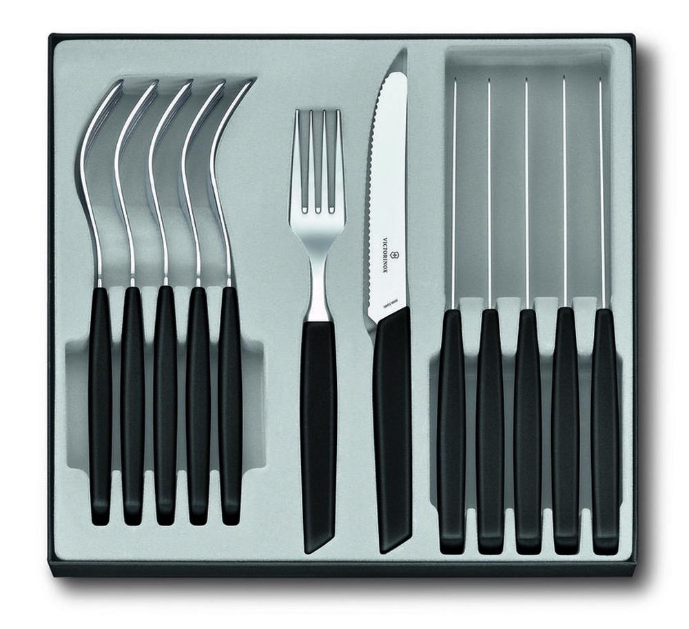 Swiss Modern Table Set, 12 Piece (Black), 7613329116005