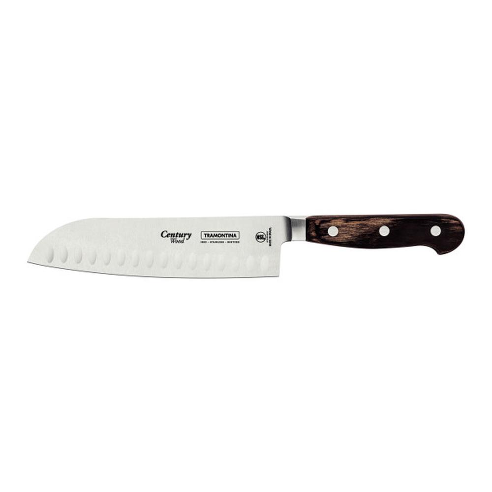 Tramontina Century Wood Santoku Knife - 7 Inches, 7891112331808