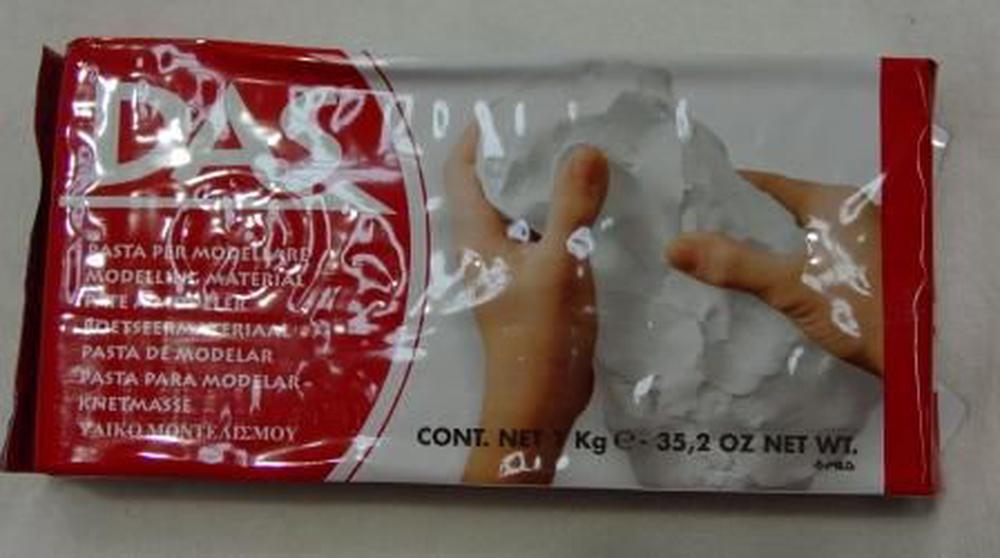 das 1kg white modelling clay
