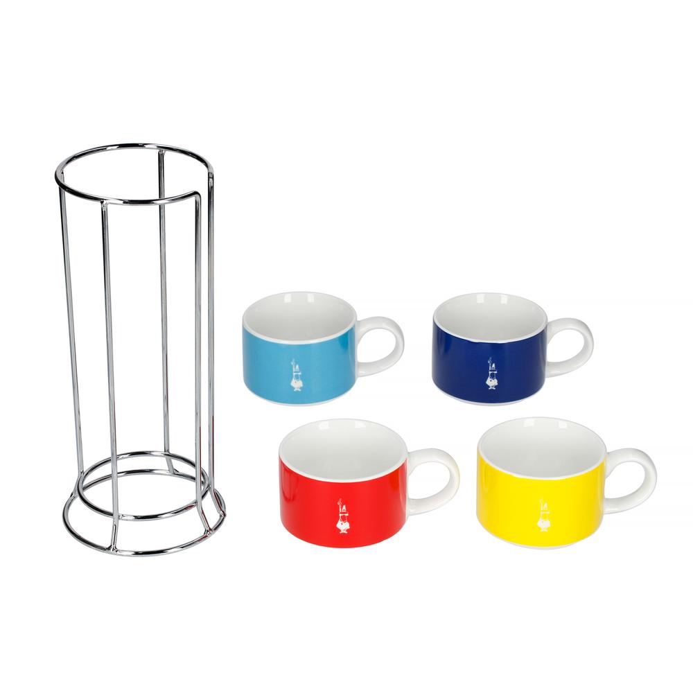 Bialetti Stackable Cappuccino Cups, Set of 4 - 250mL | Buy online at ...