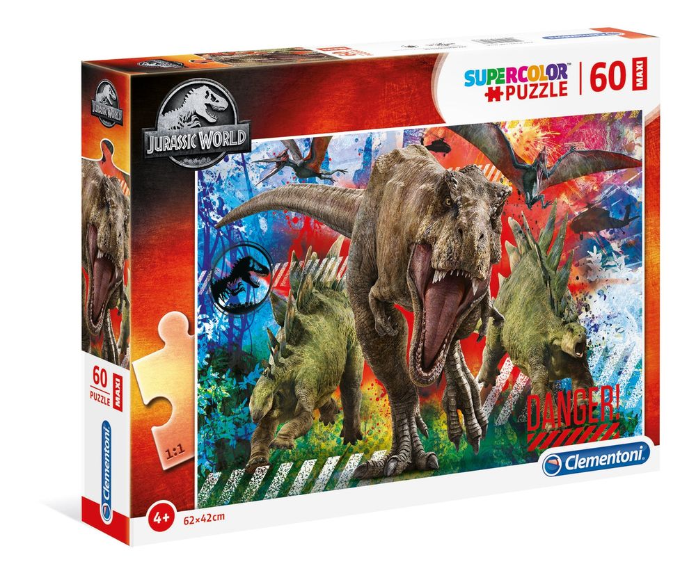 Clementoni Super Colour: Jurassic World Maxi Puzzle, 60 Piece | Buy ...