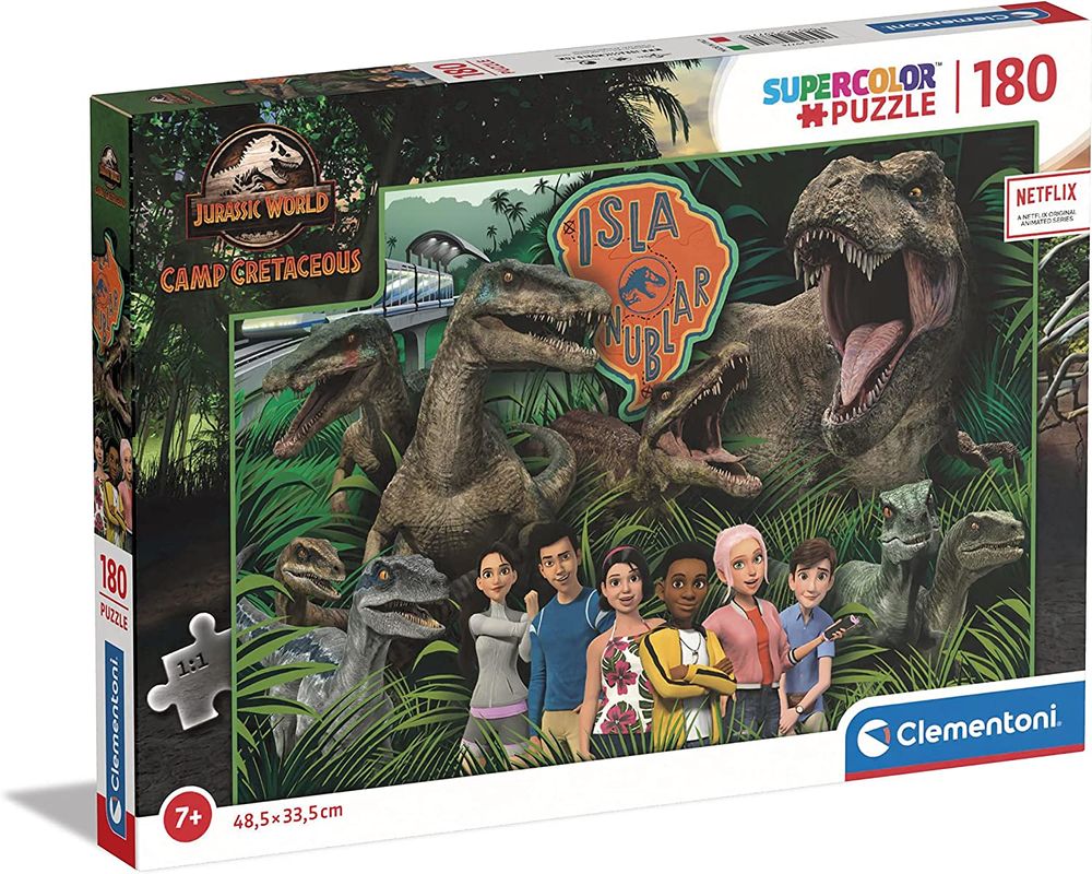 Clementoni Super Colour: Jurassic World Camp Cretaceous Jigsaw Puzzle ...