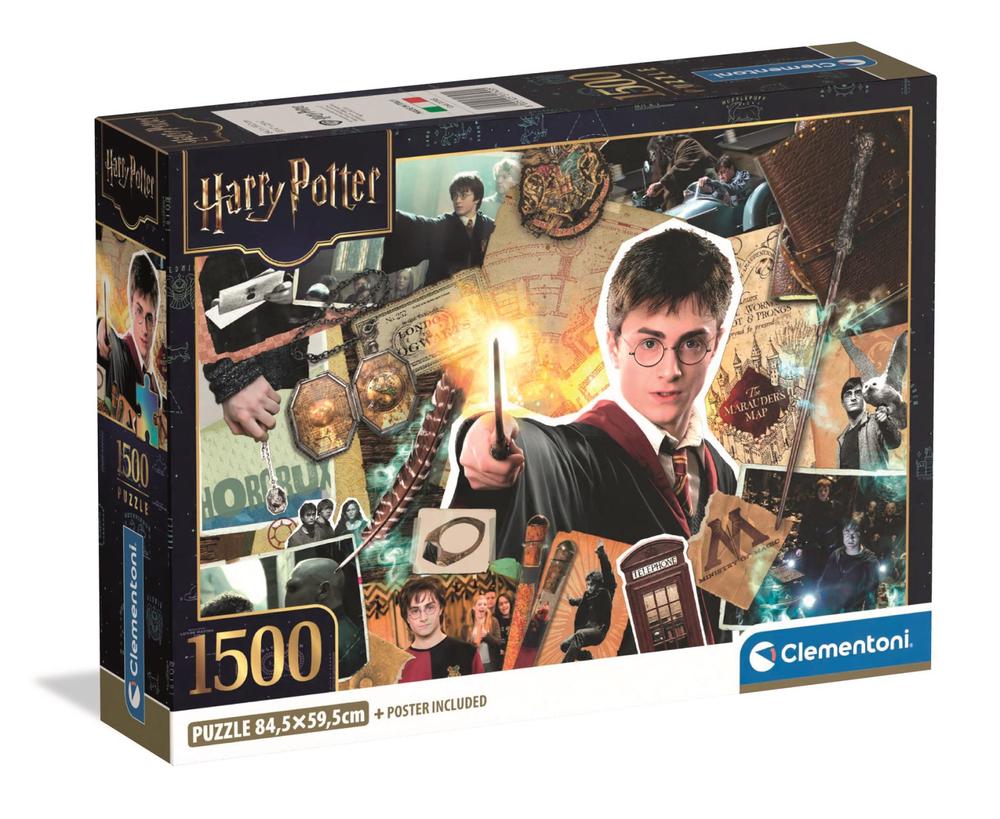 Clementoni Harry Potter Wand Jigsaw Puzzle, 1500 Pieces, 8005125317455