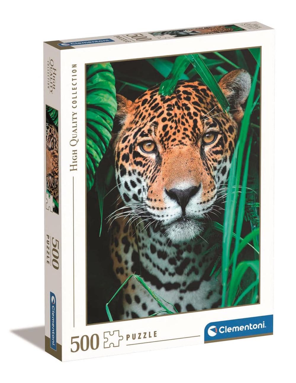 Clementoni High Quality Collection: Jaguar in the Jungle Jigsaw Puzzle, 500 Piece, 8005125351275