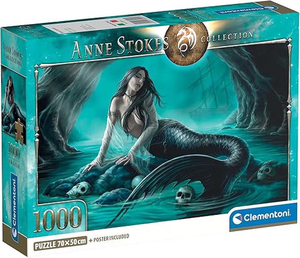 Clementoni Anne Stokes - Siren's Lament Compact Jigsaw Puzzle, 1000pcs by Clementoni - ISBN: 8005125370535