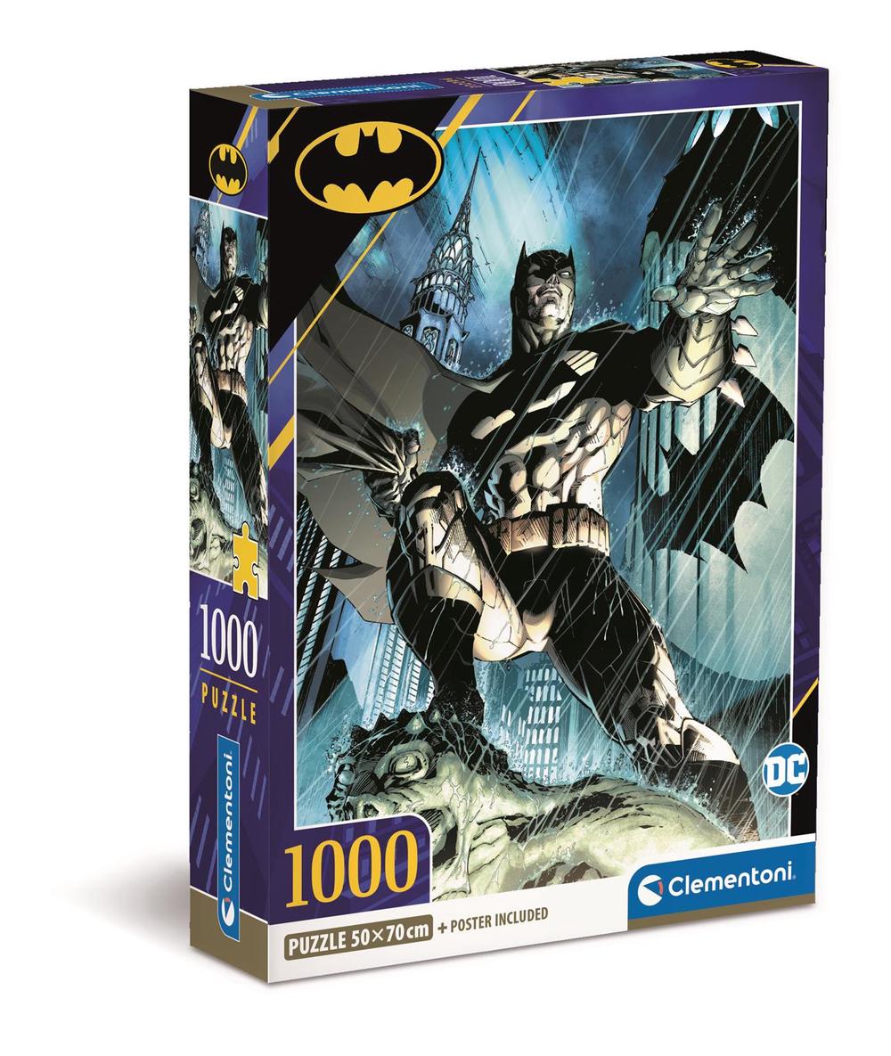 Clementoni Batman Poster Included Jigsaw Puzzle, 1000 Pieces - 50x70cm, 8005125397143