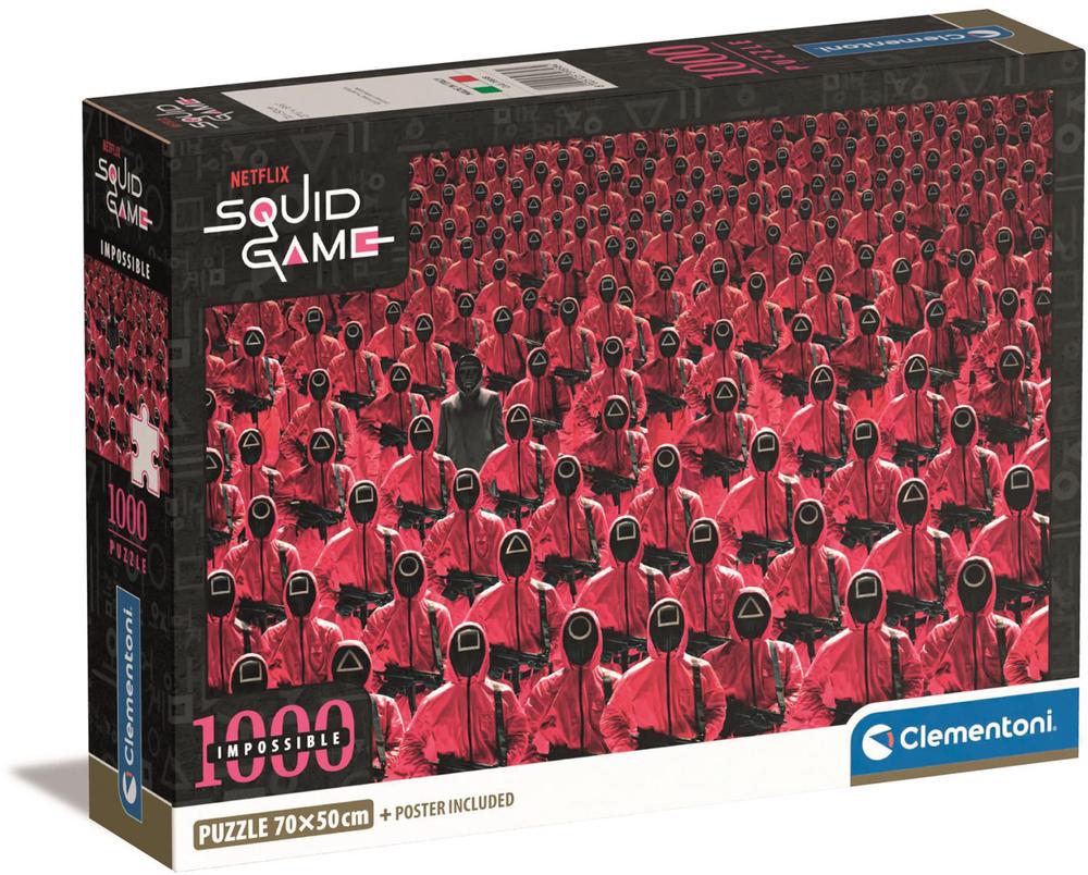 Clementoni Impossible Compact Box Squid Game Puzzle, 1000 Piece by Clementoni - ISBN: 8005125398584