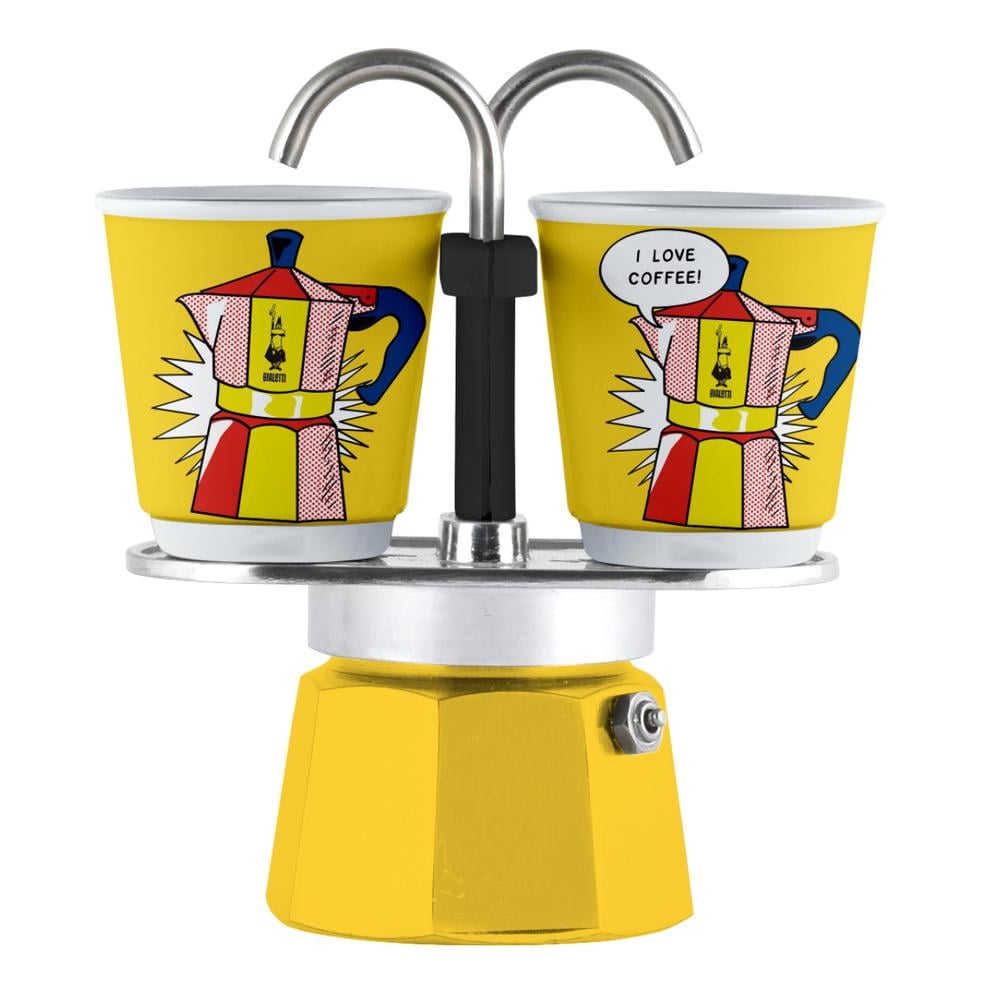 Bialetti Mini Express Arte Series Espresso Maker (Lichtenstein) - 2 Cup ...