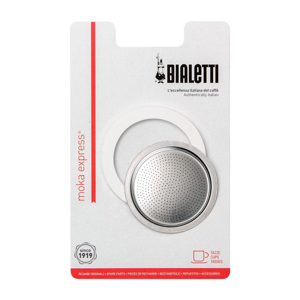 Bialetti Ring & Filter Pack for (Moka Express, Moka Induction, Brikka*, Dama, Mini Express, Break), 12 Cups, 8006363034142