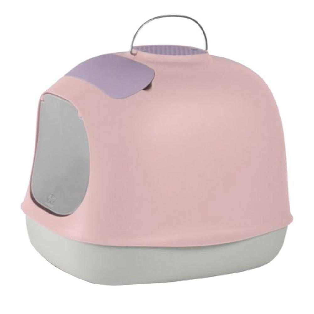 United Pets Minu Covered No Mat Cat Litter (Pink/Grey) Buy online at