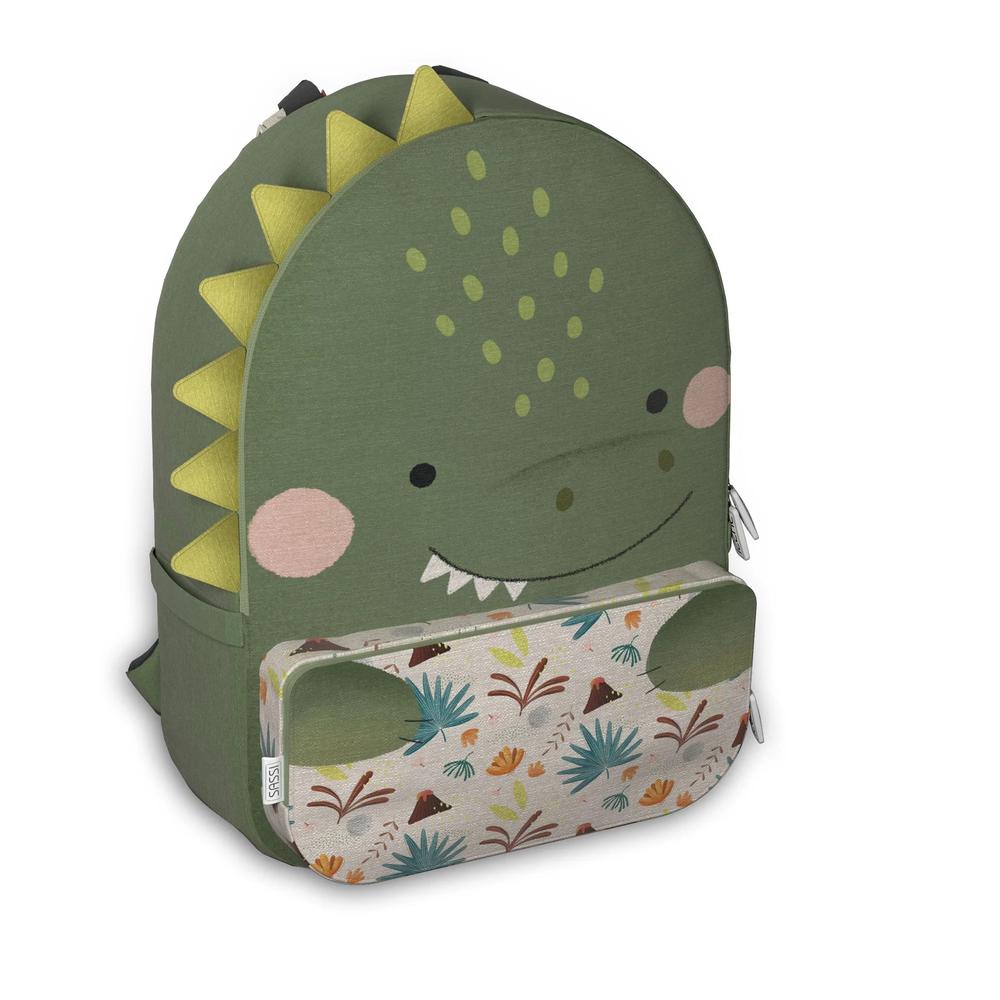 Sassi Junior Recycled Backpack (Cracky the Dinosaur), 8050148761228