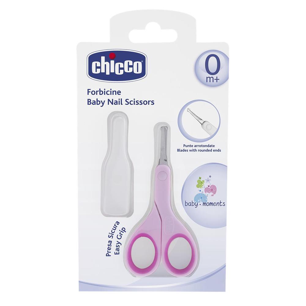 Chicco Baby Nail Scissors (Pale Pink), 8058664009916