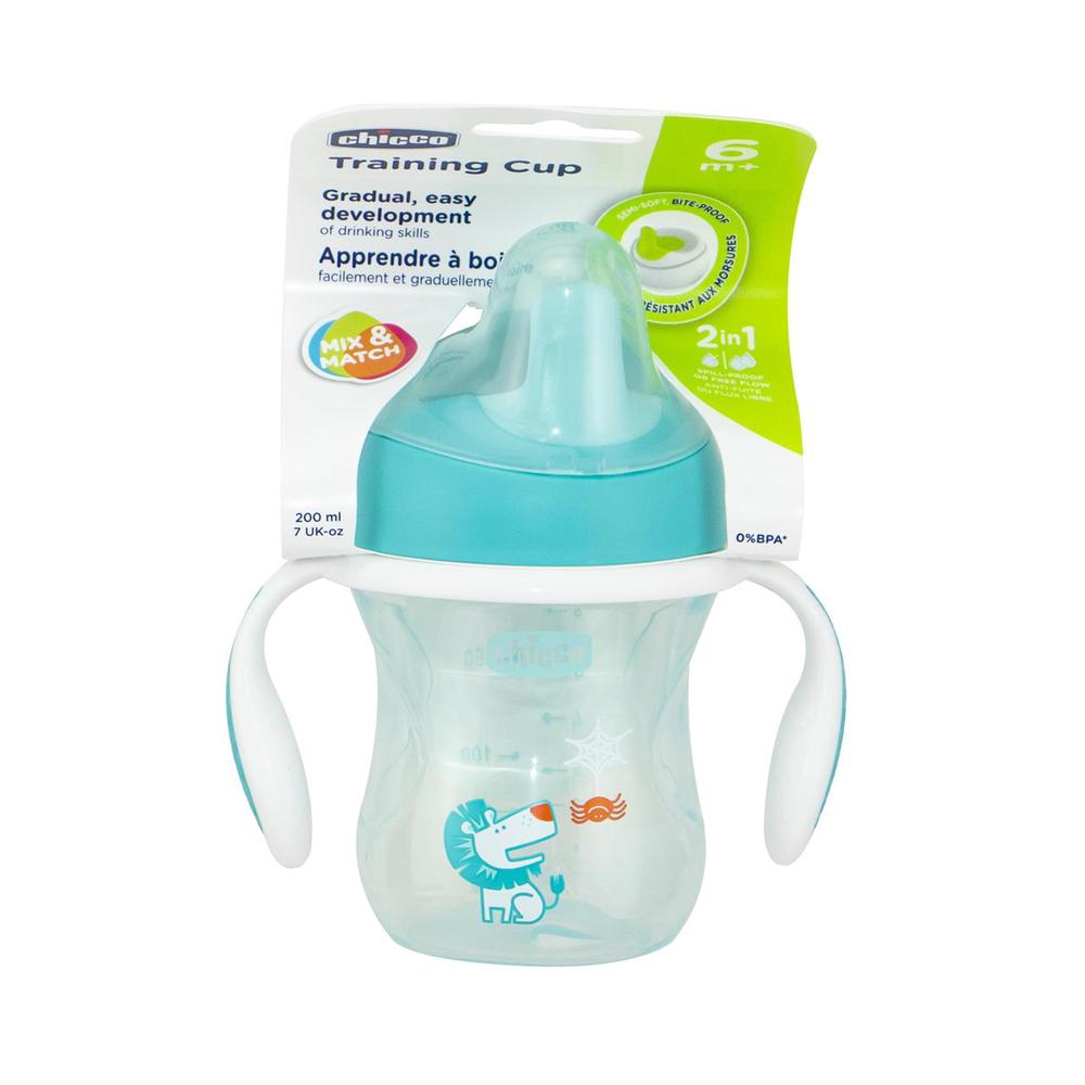 Chicco Training Cup With Handle (Boy) - 200mL, 8058664070015