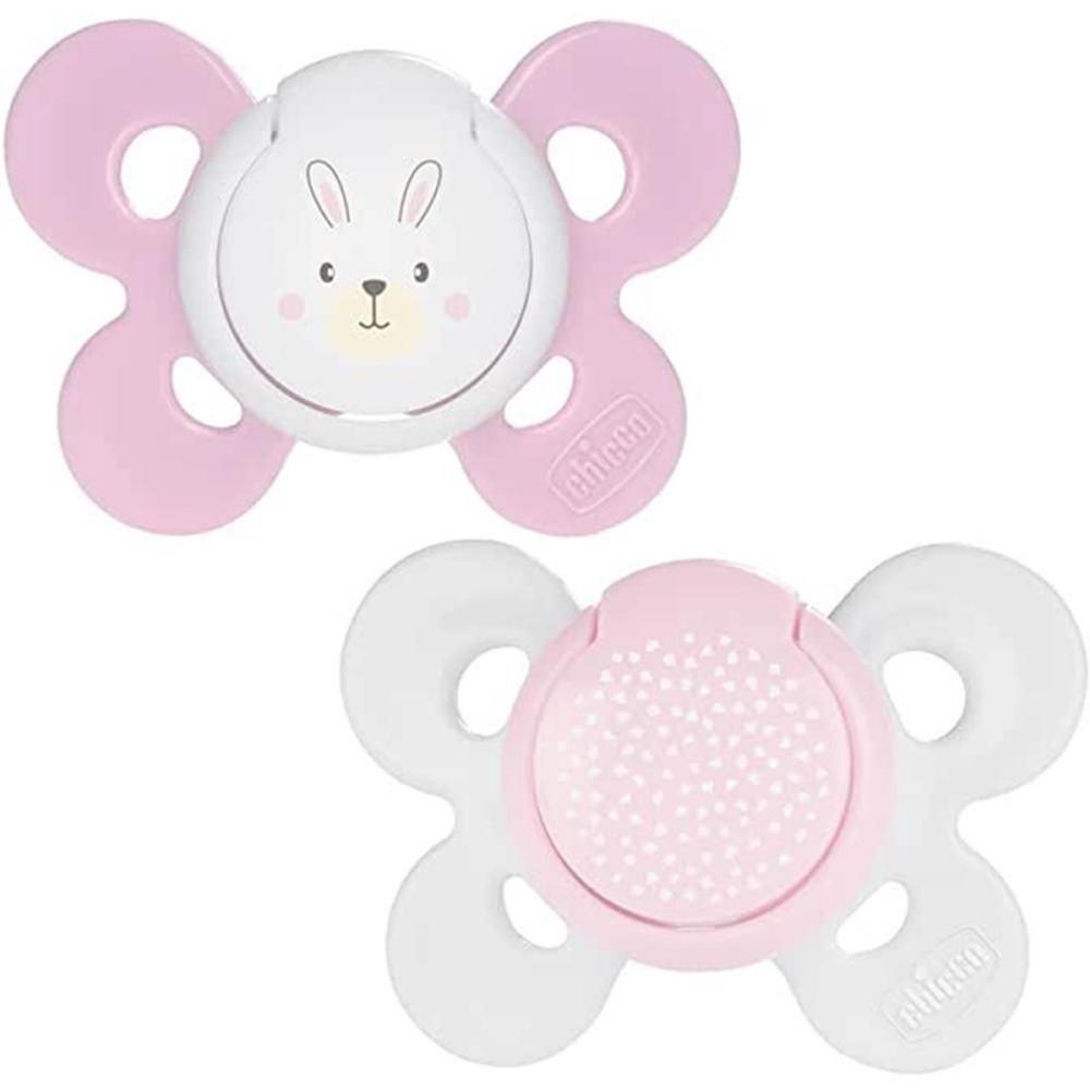 Physio Comfort Silicone Soother, 2 Pack (Girl), 8058664082490