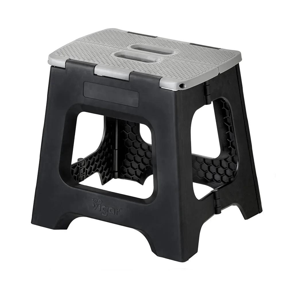 Compact Foldable Stool (Black-Grey), 8411782013904